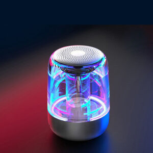 Portable Speakers Bluetooth Column Wireless Bluetooth Speaker Powerful Bass Radio with Variable Color LED Light 5W