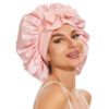 New Silk Bonnet For Sleeping Women Satin Bonnet Hair Bonnet Night Sleep Cap Scarf Wrap For Curly Hair With Tie Band For Curly Hair - Image 4