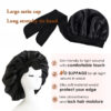 New Silk Bonnet For Sleeping Women Satin Bonnet Hair Bonnet Night Sleep Cap Scarf Wrap For Curly Hair With Tie Band For Curly Hair - Image 7